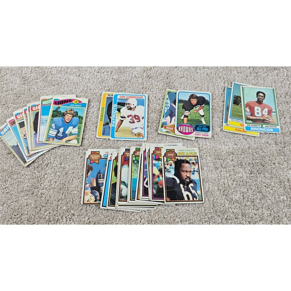 Topps‎ Football Trading Cards Vintage Lot 1970s NFL - LOOK
